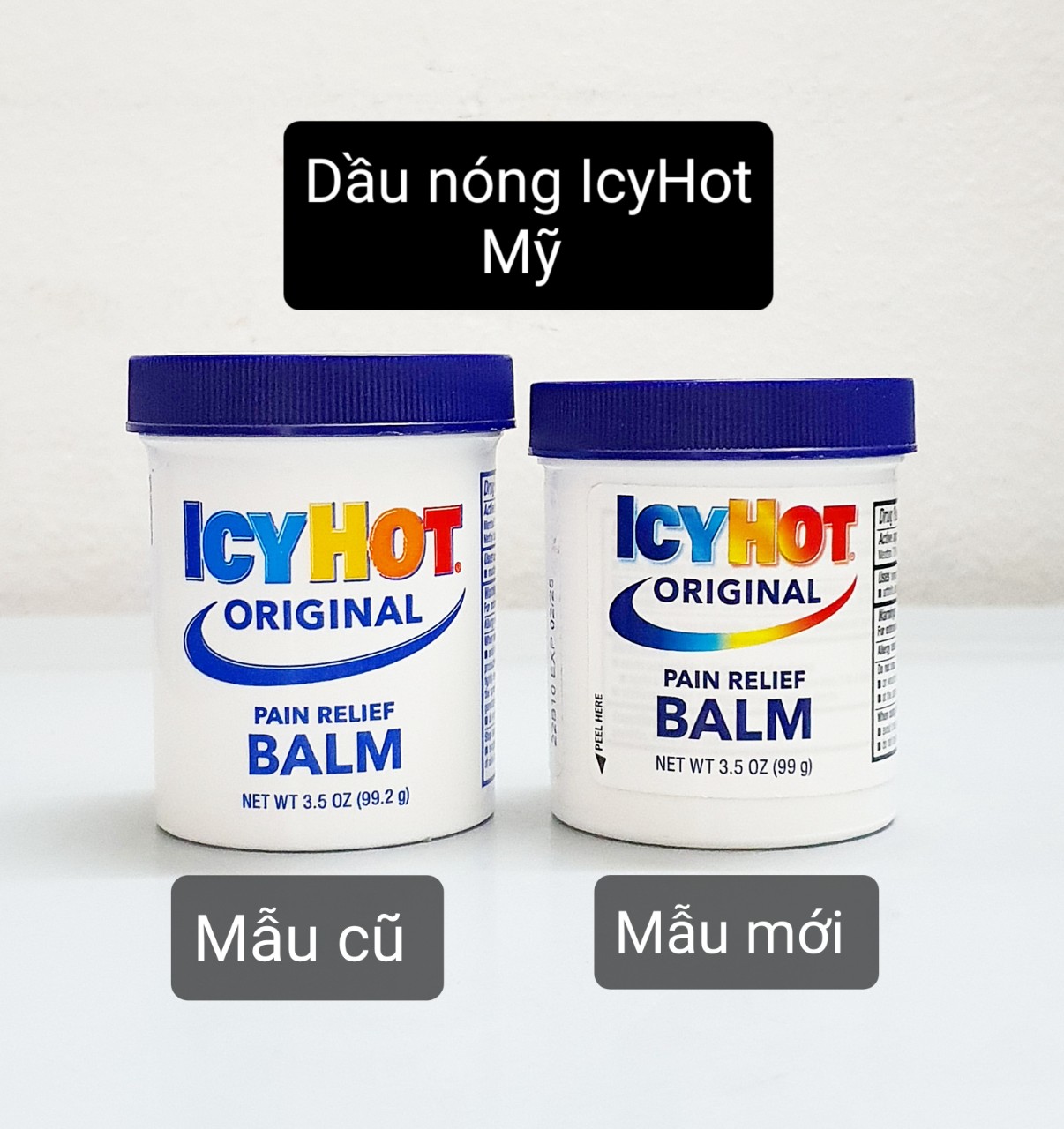 Dầu nóng icy hot balm pain relieving hủ 99,2g của mỹ