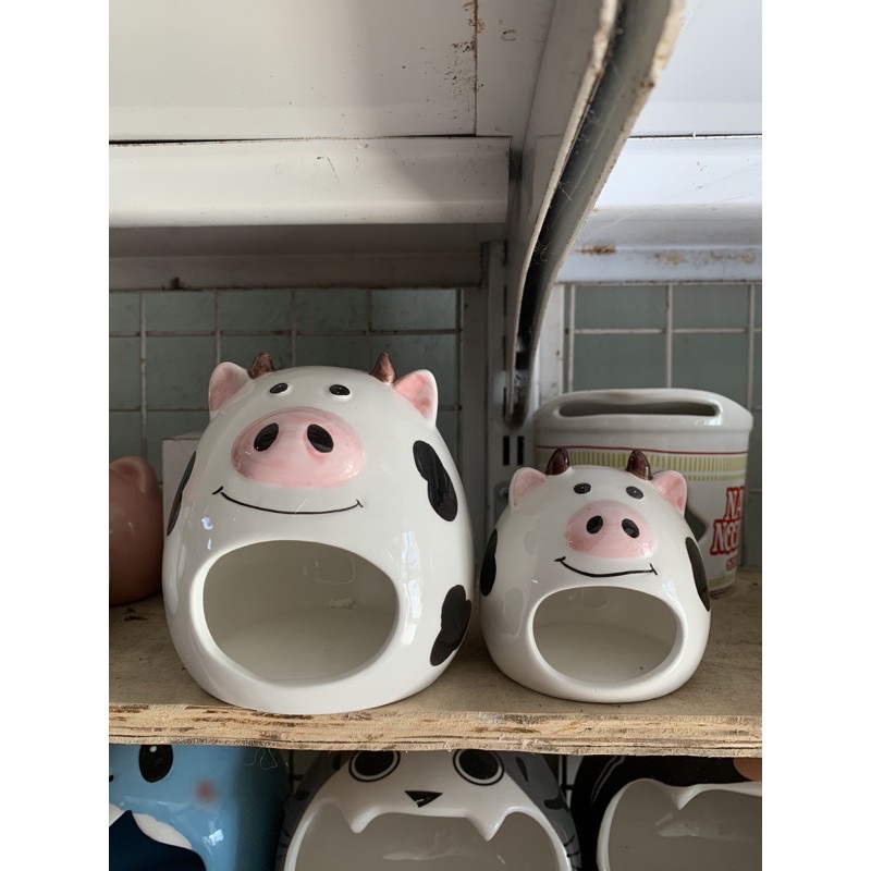 Nhà ngủ sứ bò sữa size lớn cho bear, đuôi mập