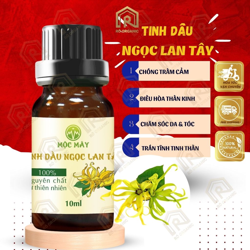 Ngọc lan 10ml, tinh dầu thiên nhiên nguyên chất ngọc lan tây khuếch tán hương thơm - rô organic