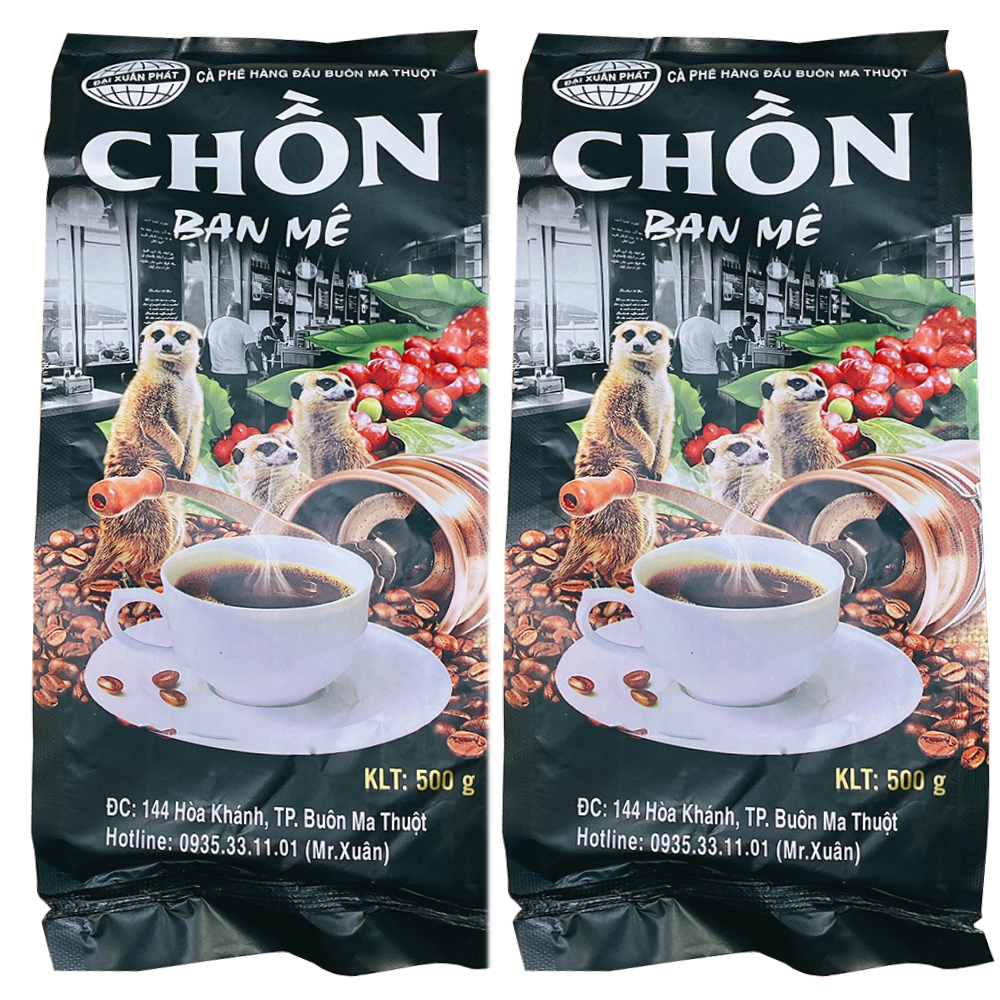[ CÀ PHÊ SIÊU NGON GIÁ DÙNG THỬ ] Combo 2 bịch (mỗi bịch 500gr) Cà phê pha Phin chồn Ban mê/ Chồn Buôn Mê Thuộc/ chồn đen Đại Xuân Phát hoặc 2 bịch 100g cà phê Trung Nguyên S.