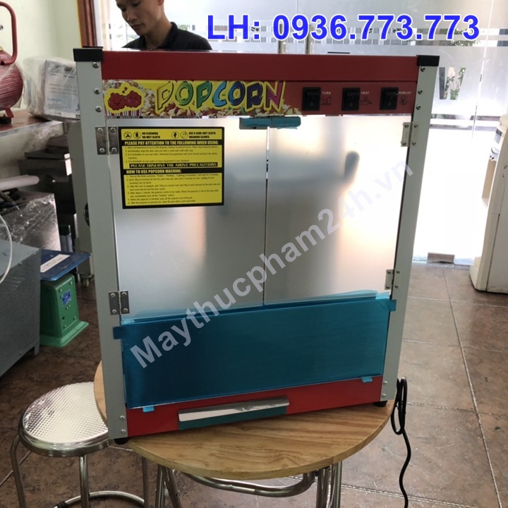 Máy nổ bỏng ngô, làm bỏng bắp rang bơ chạy điện