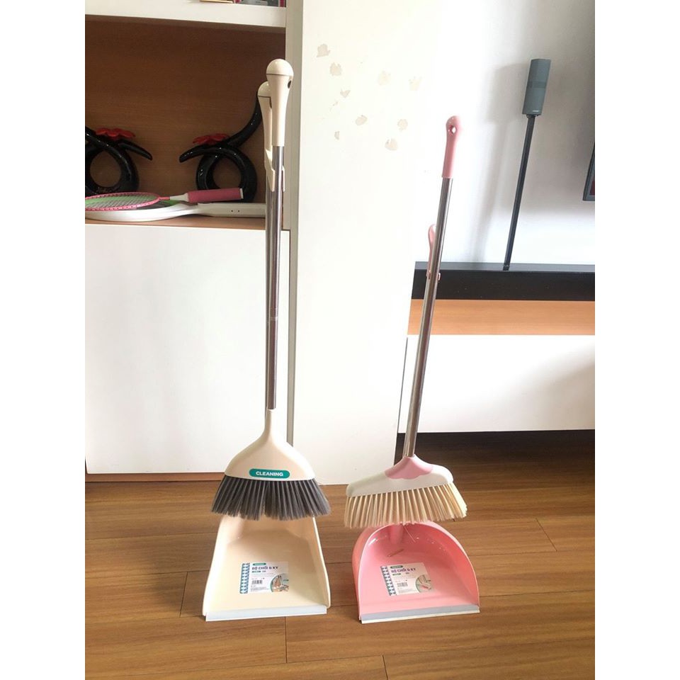 Bộ chổi quét và ky hàng xuất Nhật Bản nhựa nguyên sinh cứng cáp, an toàn, bền đẹp