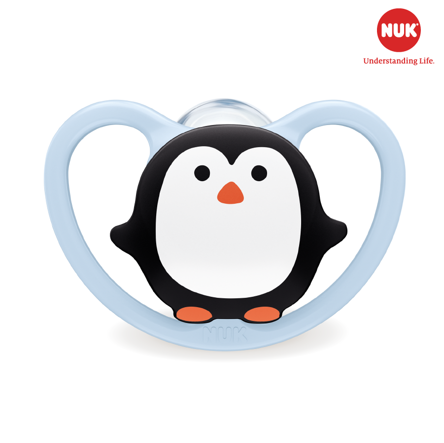 BỘ 2 TI GIẢ NUK SPACE SILICONE 0-6M