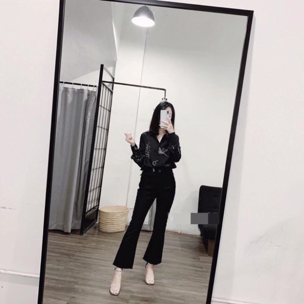{Giá lẻ = sỉ} QUẦN BÒ LOE GẤU RÁCH SIÊU CO DÃN