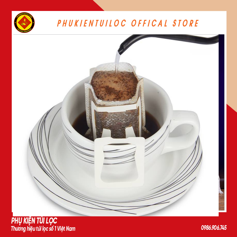 Phin giấy túi lọc pha cà phê đi du lịch - 50 chiếc- Phukientuiloc- PG01