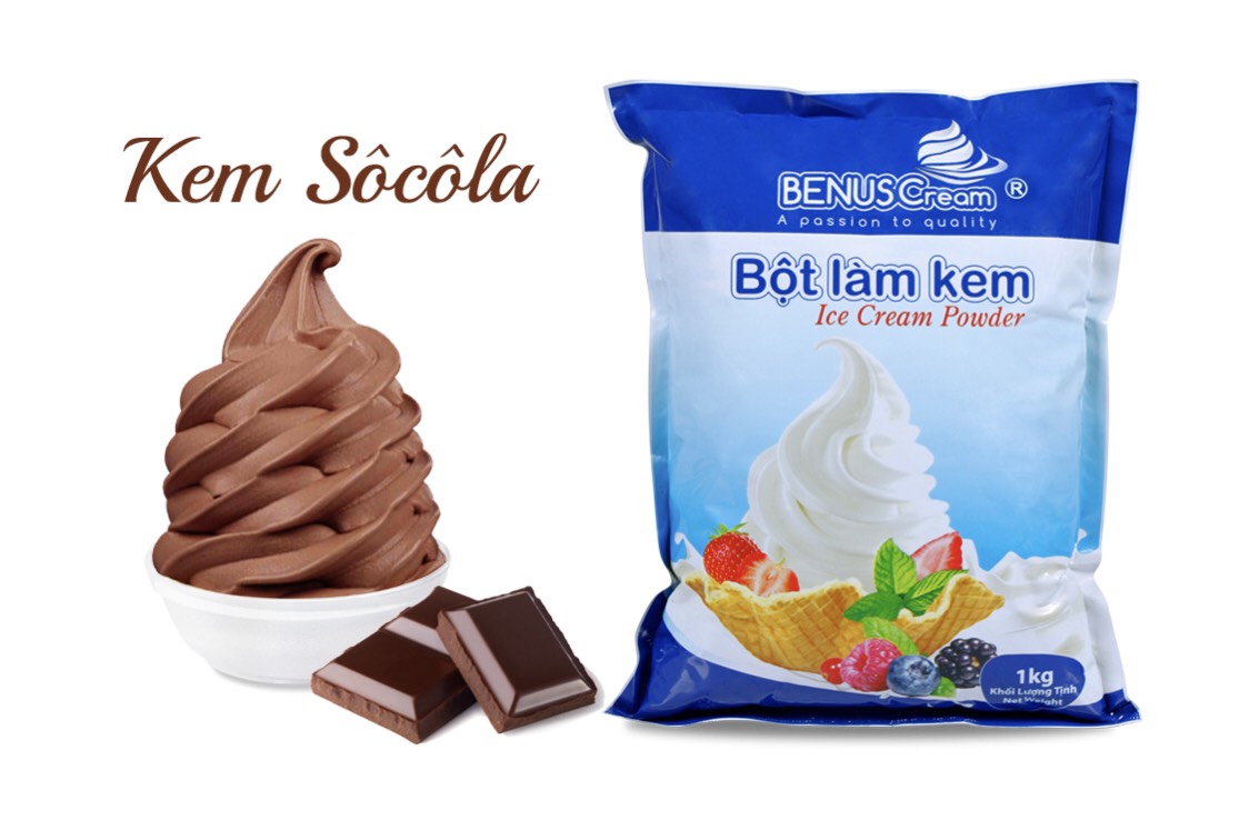 Bột Làm Kem Tươi Hương Socola