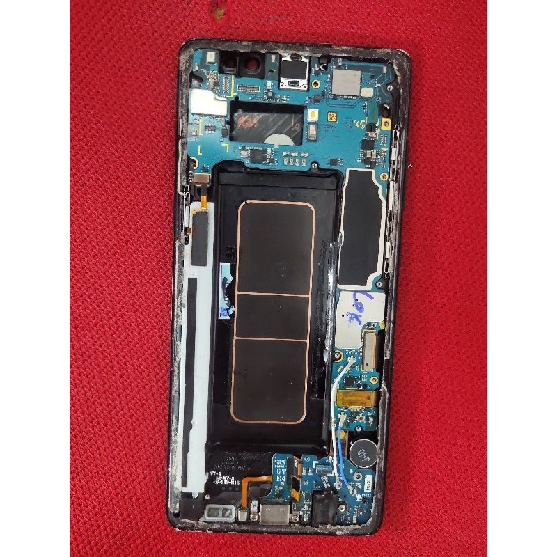 Cụm Samsung Note 8 không màn, có main + sườn + cáp sạc, main full zin đã phá mật khẩu màn