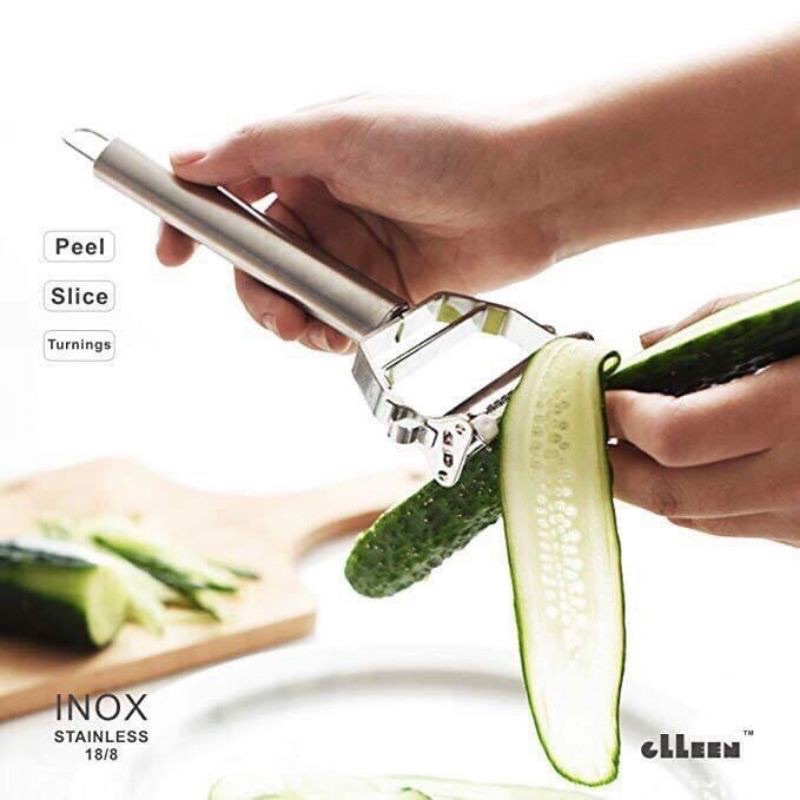 Nạo Rau Củ Inox 2 Đầu