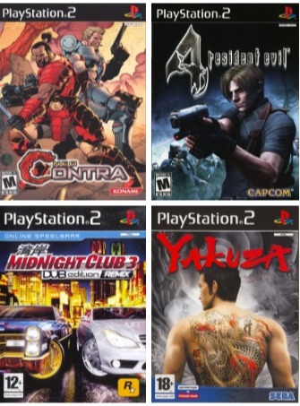 [HCM]game ps2 nhu hinh gom 4 game du the loai