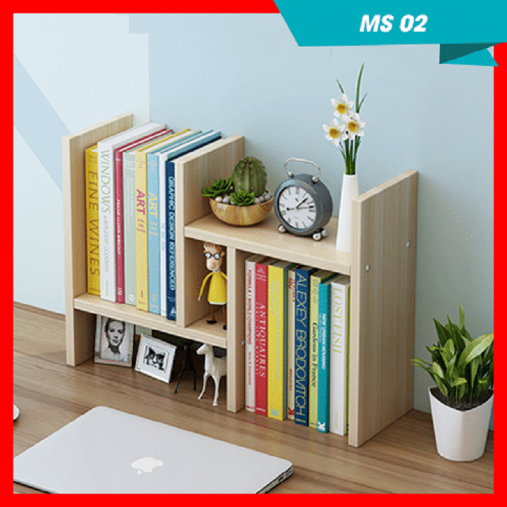 kệ sách gỗ để bàn làm việc cao cấp