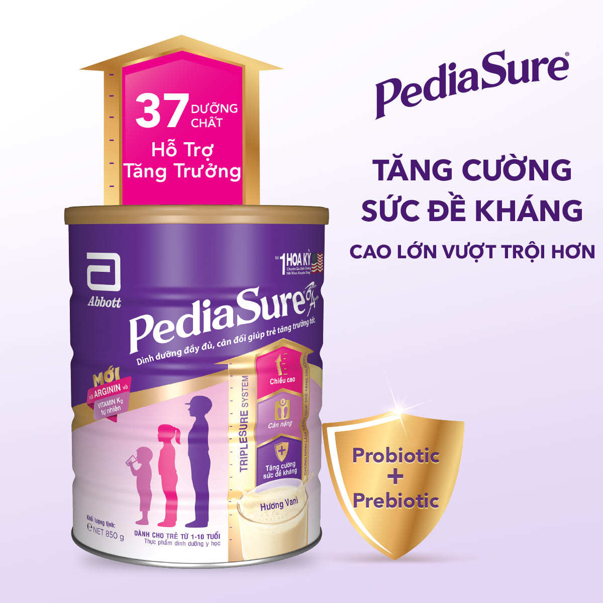 {Mẫu mới} Sữa Bột PediaSure Loại 850g