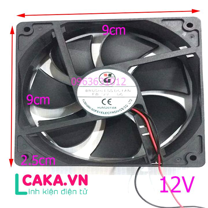 Quạt tản nhiệt 12V 9x9x2.5 giá rẻ