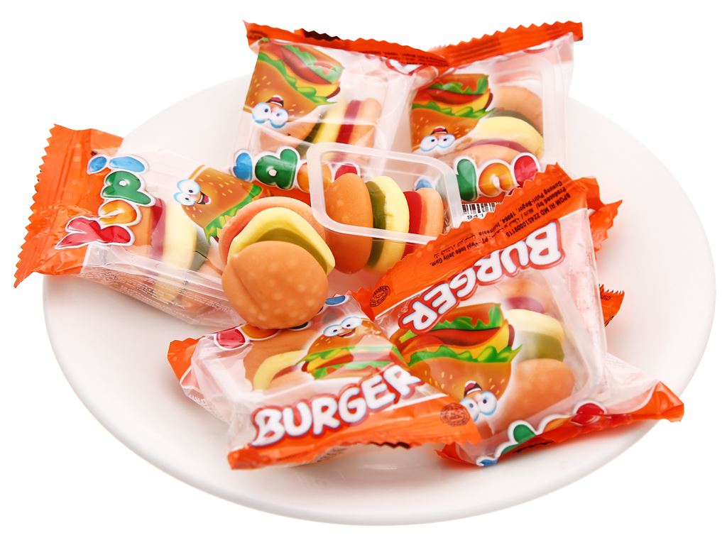 Kẹo dẻo Yupi Burger gói 96g