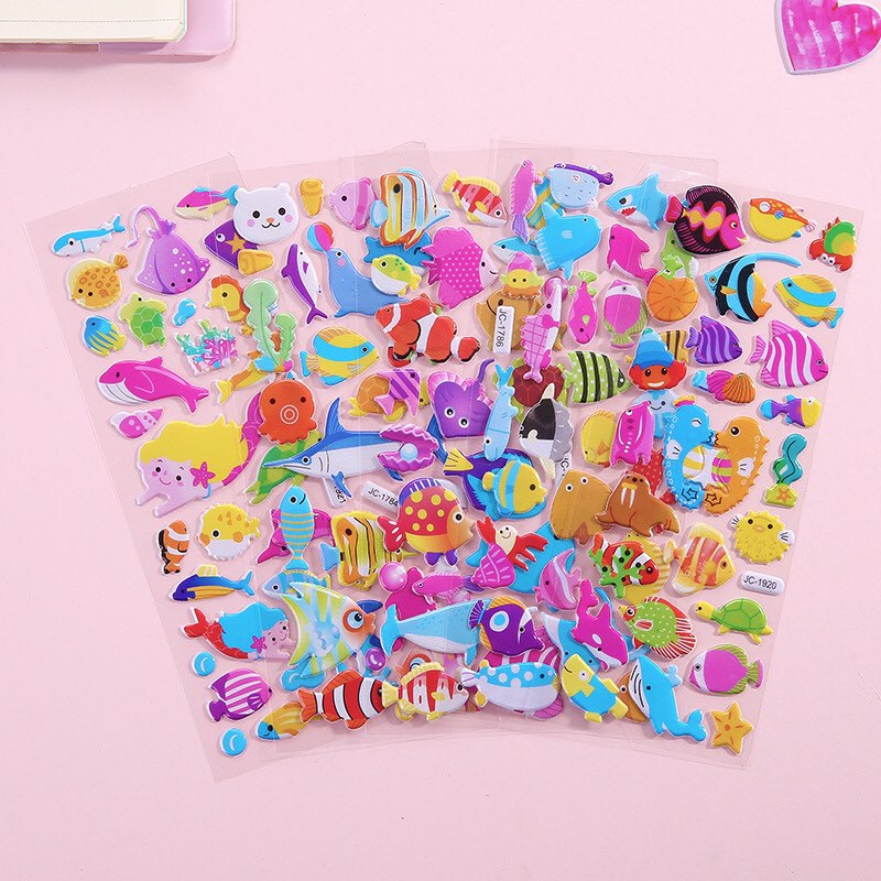 5 Vỉ Sticker 3D Nổi