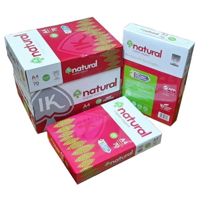 Giấy in A4 Natural định lượng 70gsm