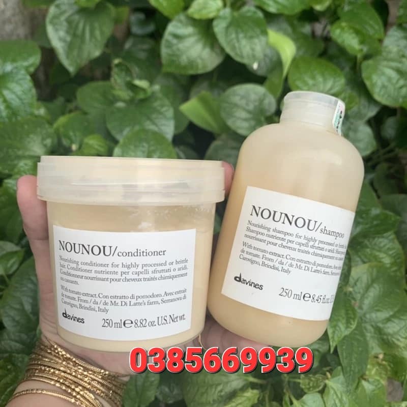 Dầu Xả Tóc Davines Nounou Smoothing Phục Hồi Tóc Hư Tổn, Nhuộm Tẩy, 250ml