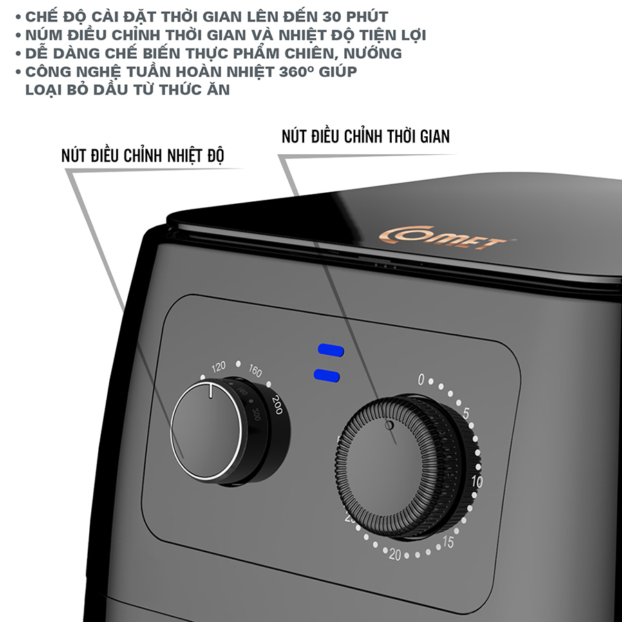 Nồi Chiên Không Dầu COMET CM6856 (8L)