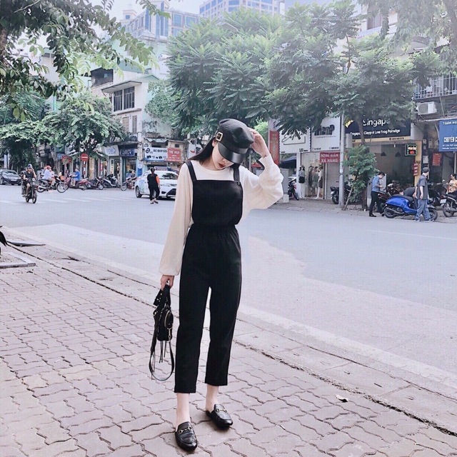 Set yếm quần kèm áo tay dài (Kèm ảnh thật)
