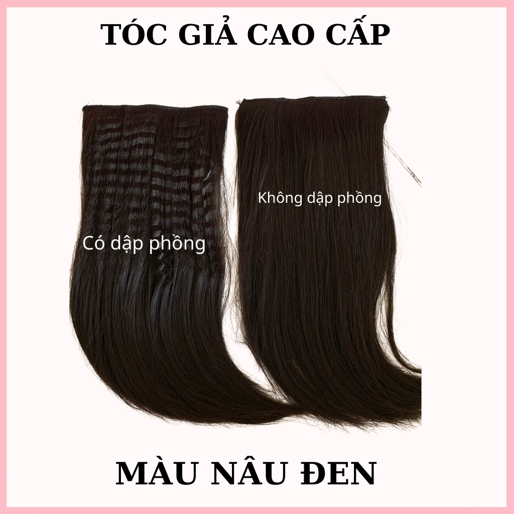 Tóc Giả Nữ Kẹp Phím Phồng Tóc 2 Bên - Giá 1 Cặp