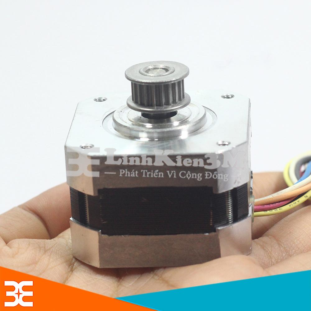 Động Cơ Bước 17PW-M003 12VDC-24VDC 1.8 Độ ( Có Bánh Răng )