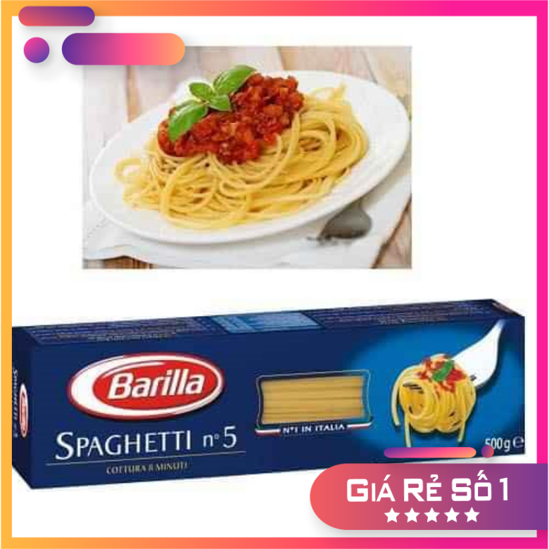 Mỳ ý spaghetti sợi số 5- 200g hiệu barilla