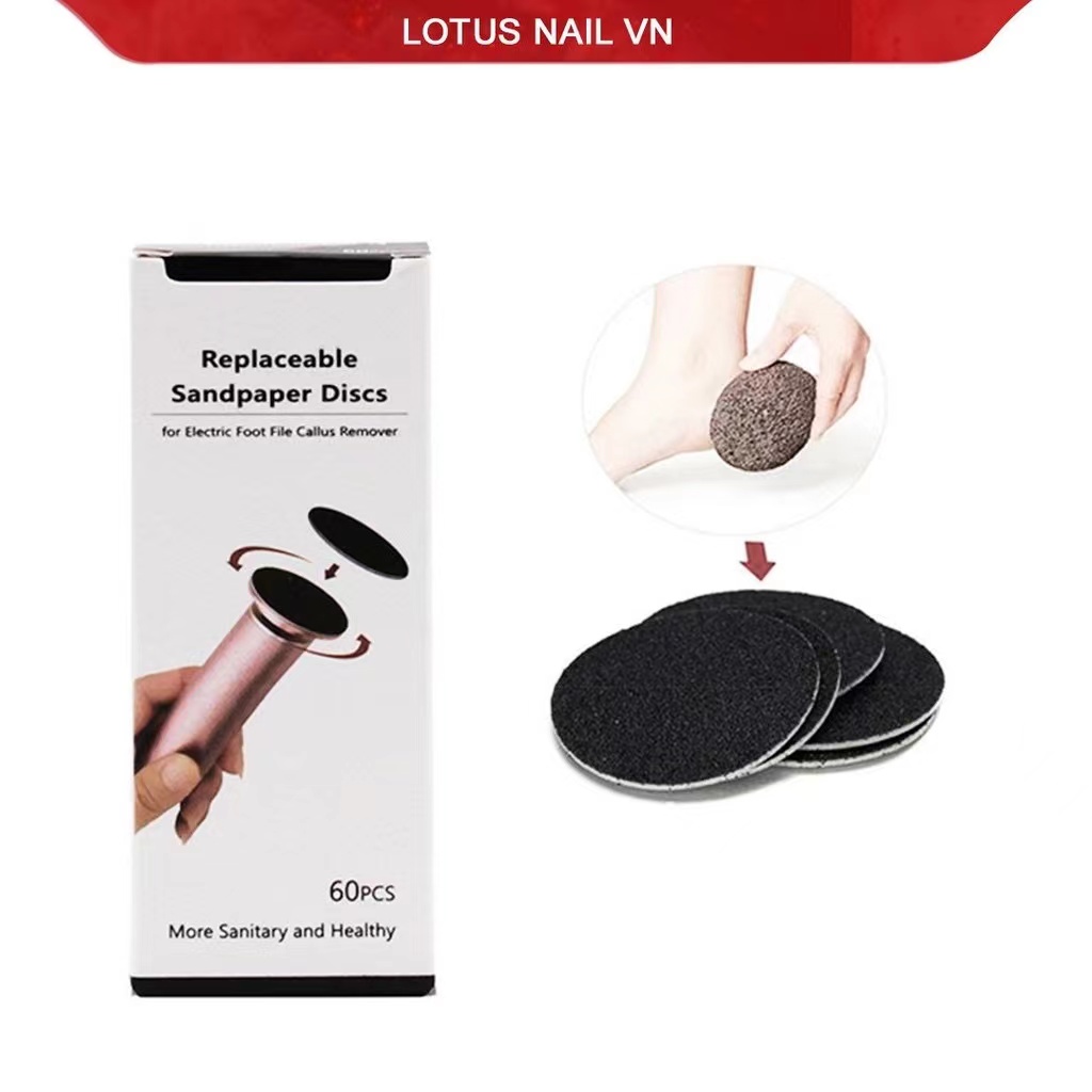 Miếng nhám chà gót chân hộp 60 cái
