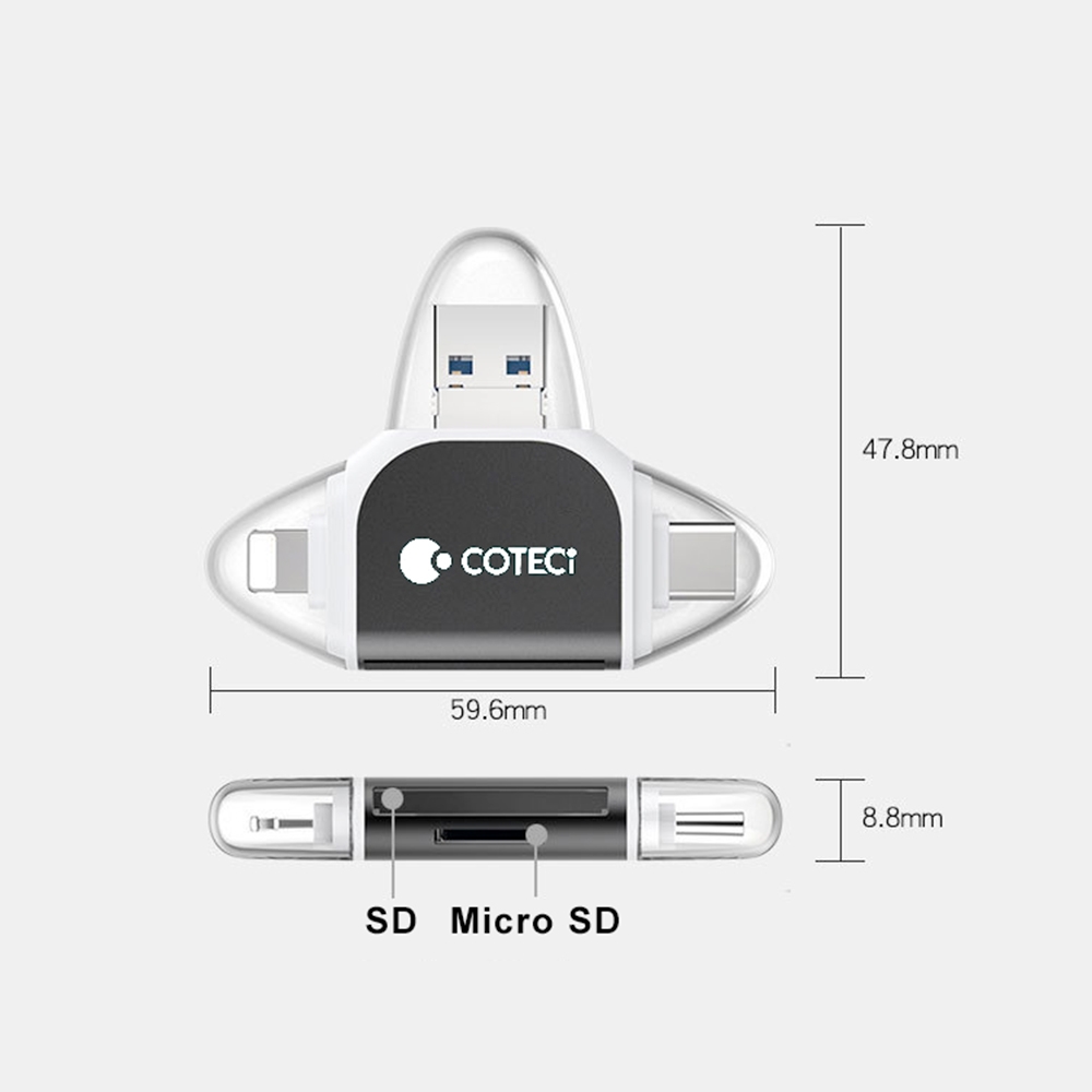 ĐẦU ĐỌC THẺ ĐA NĂNG COTECI (SD / MICROSD)
