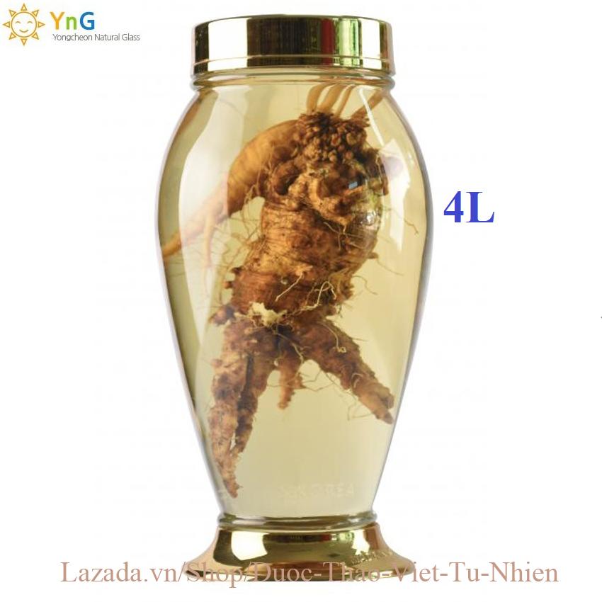 Bình Thủy tinh Yongcheon Hàn Quốc 4L (N91).