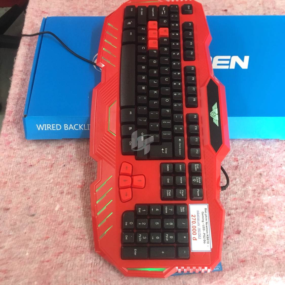 Bàn phím Newmen KB810  - Gaming - LED - PS2 Đỏ
