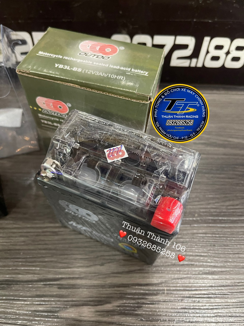 Bình điện sport / Yaz 12V3AH Bình khô