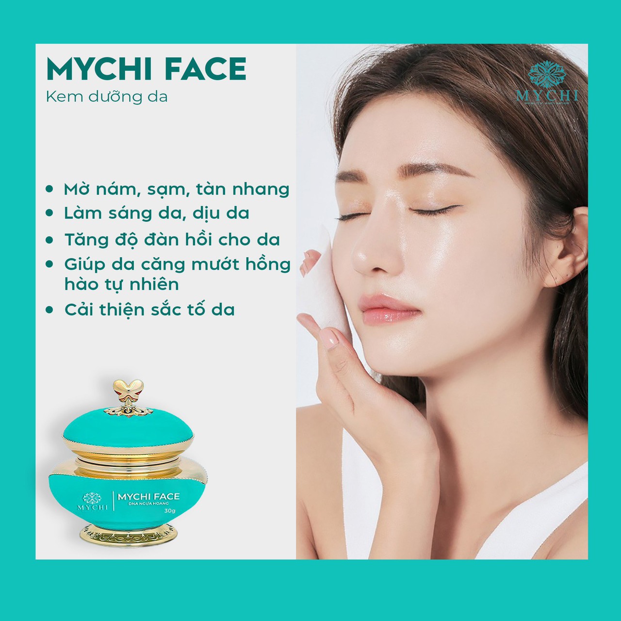 (Tặng tẩy da chết Mychi) Kem face Mychi - Kem dưỡng da mặt Mychi face