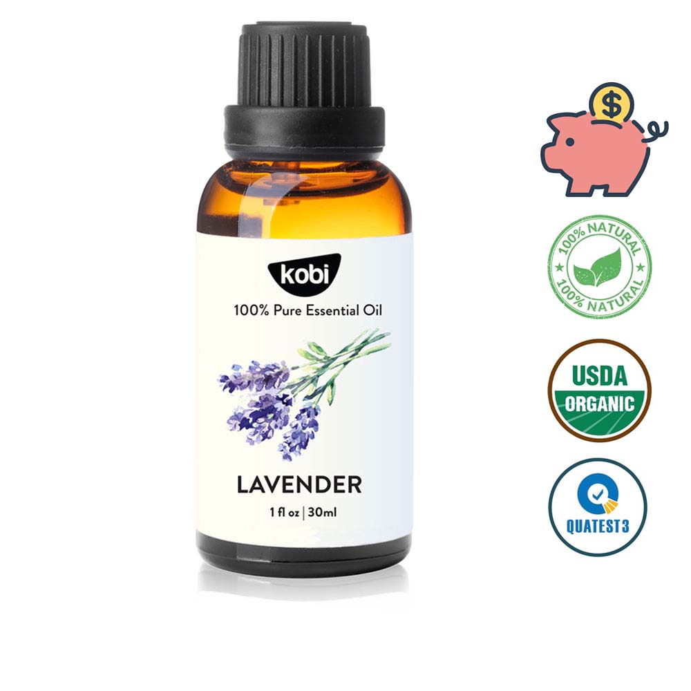 Tinh dầu Oải Hương Kobi Lavender essential oil giúp ngủ ngon, khử mùi, thơm phòng - 30ml