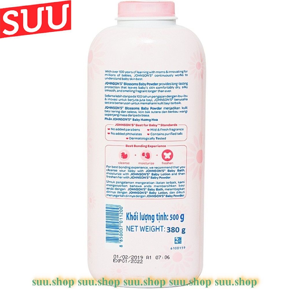 Phấn Rôm 380g Johnson Baby Powder Blossoms
