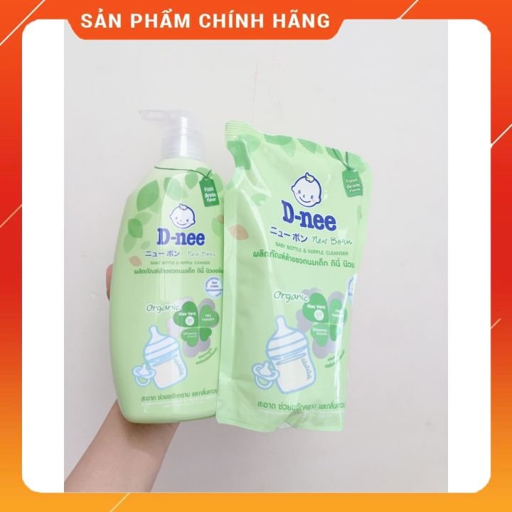 combo 1 chai + 1 túi nước súc bình dnee thái lan
