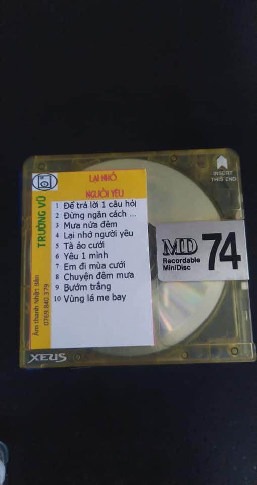 [MDCD] Bộ 5 đĩa nhạc MD Trường Vũ