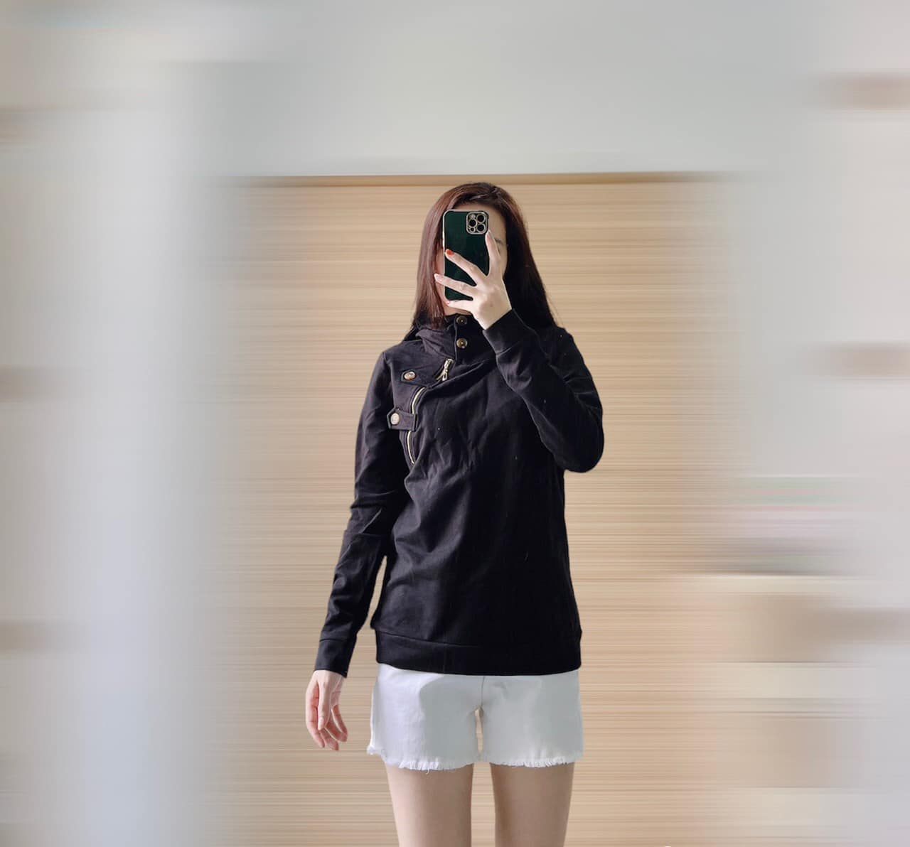 Áo hoodie Mango xuất xịn, chất thun da cá