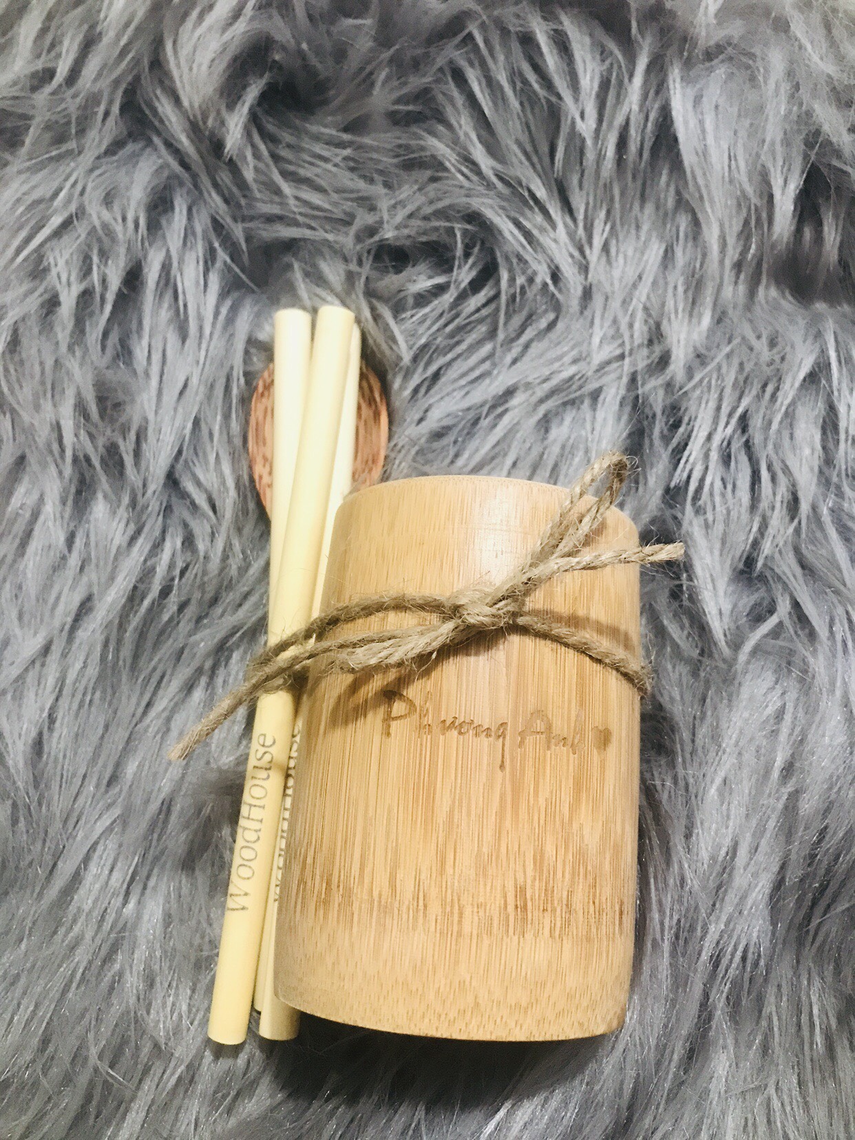 Ly tre (cốc tre) cao 120mm