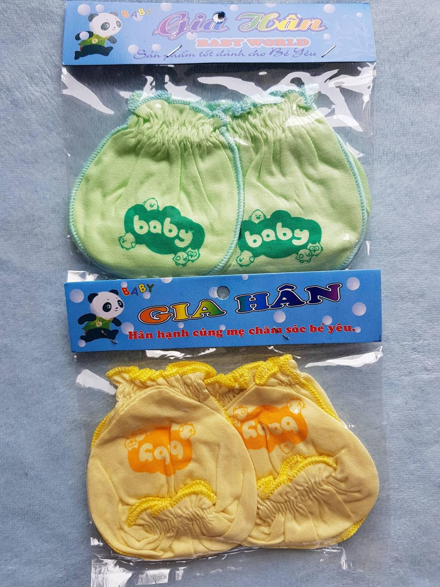Combo 5 đôi bao tay bao chân Gia Hân chun