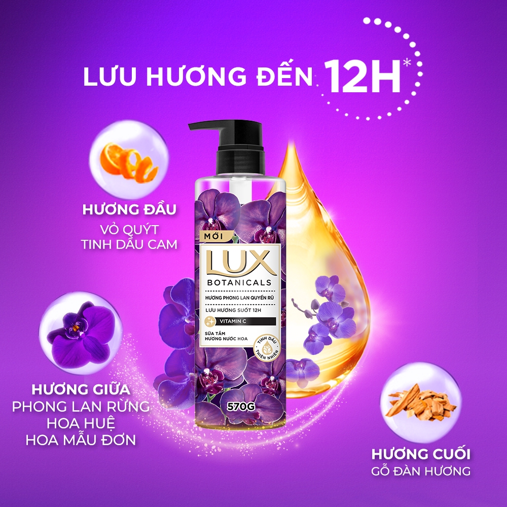 Sữa tắm Lux Hương Nước Hoa 570g