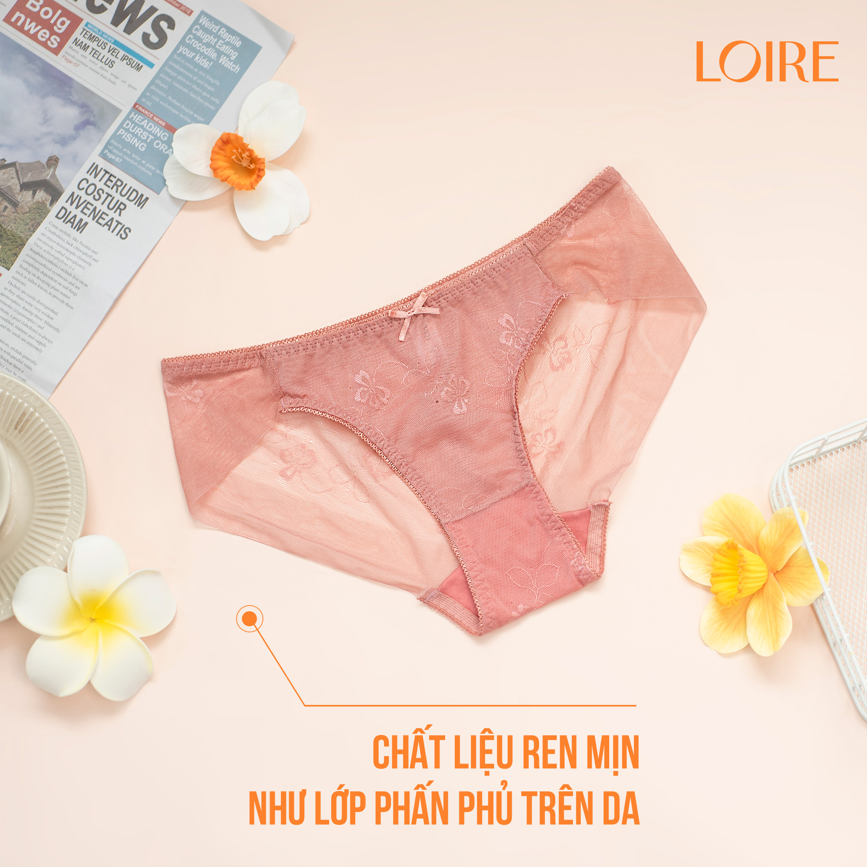 Quần Lót Ren Mềm Mịn Loirechic QLBK71