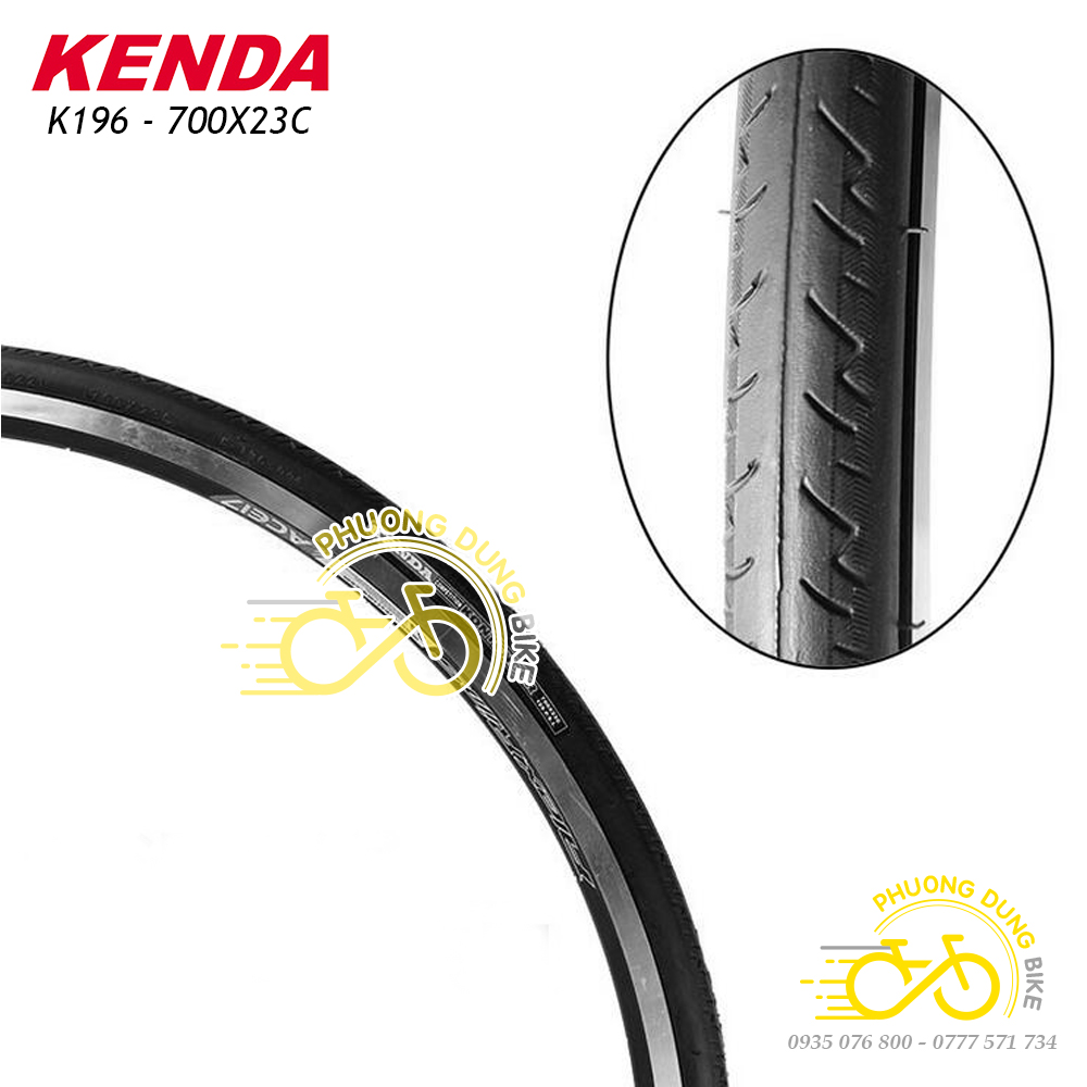 Lốp (Vỏ) xe đạp KENDA VN K196 700x23C - 1 Cái