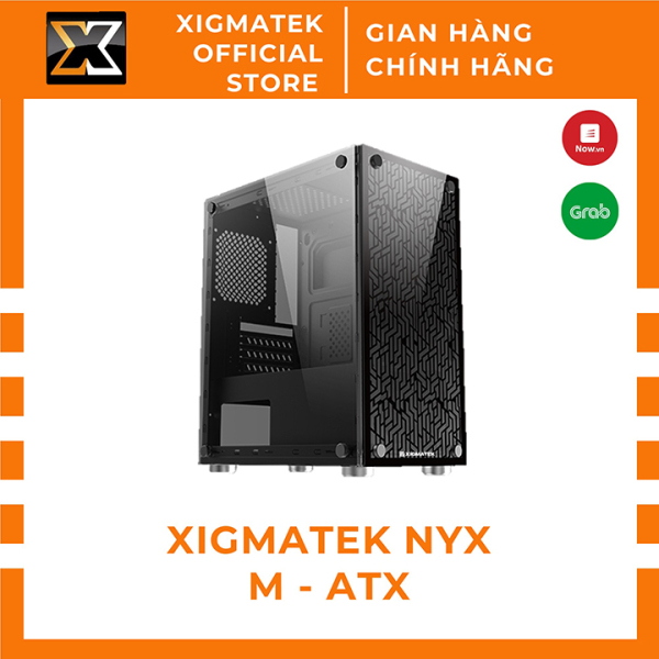 Xigmatek NYX -  Vỏ Case Máy Tính - 2 mặt kính cường lực - M-ATX, thùng máy tính giá rẻ - Xigmatek Official Việt Nam