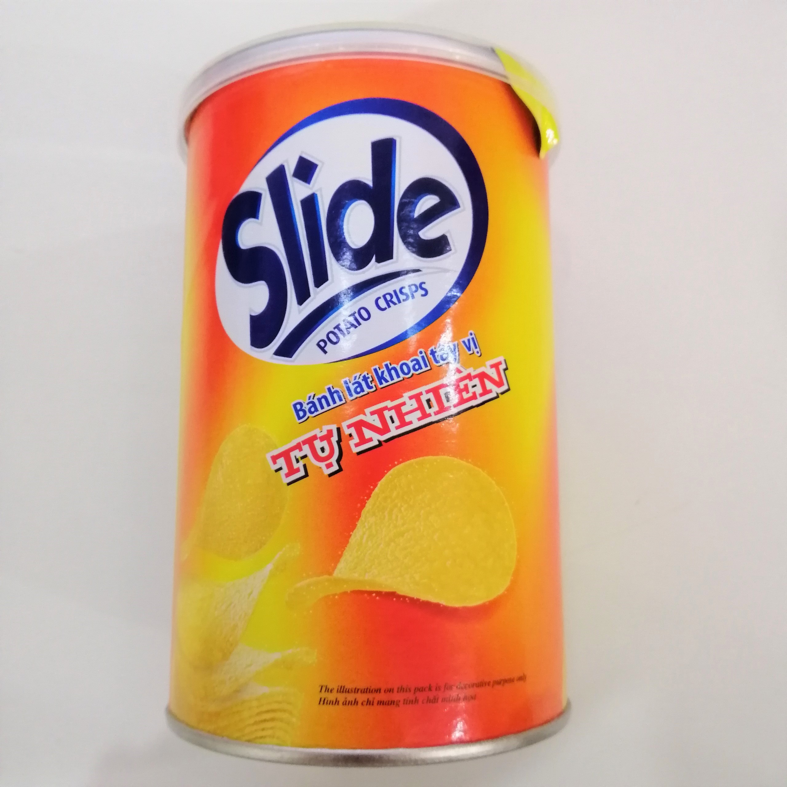 Snack Khoai Tây Slide Vị Tự Nhiên (Lon 65g)