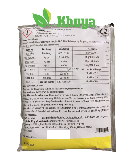 Thuốc trừ nấm bệnh Mataxyl 500WP gói 100gr