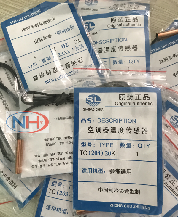 Đầu dò dàn lạnh, Sensor nhiệt. điều hòa đầu đồng 20K