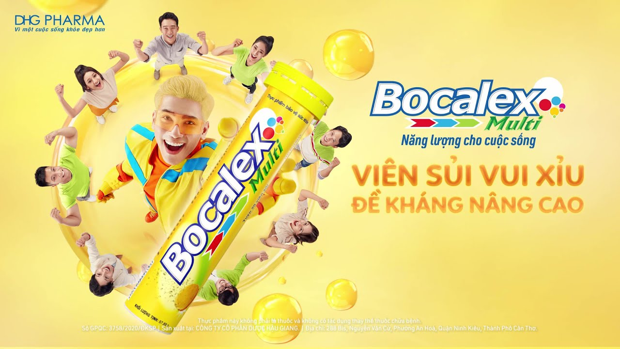 BOCALEX MULTI DHG (Tuýp 20 viên) - Viên sủi Bổ sung multivitamin [Beroca, berroca, berocca]