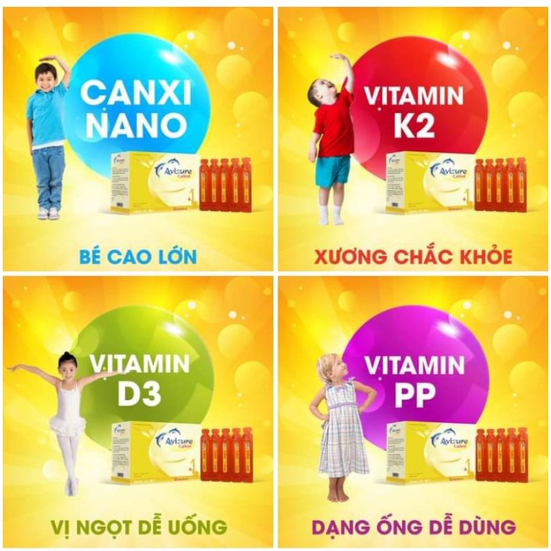 Avisure Calkid - Canxi nano cho trẻ (Hộp 30 ống)