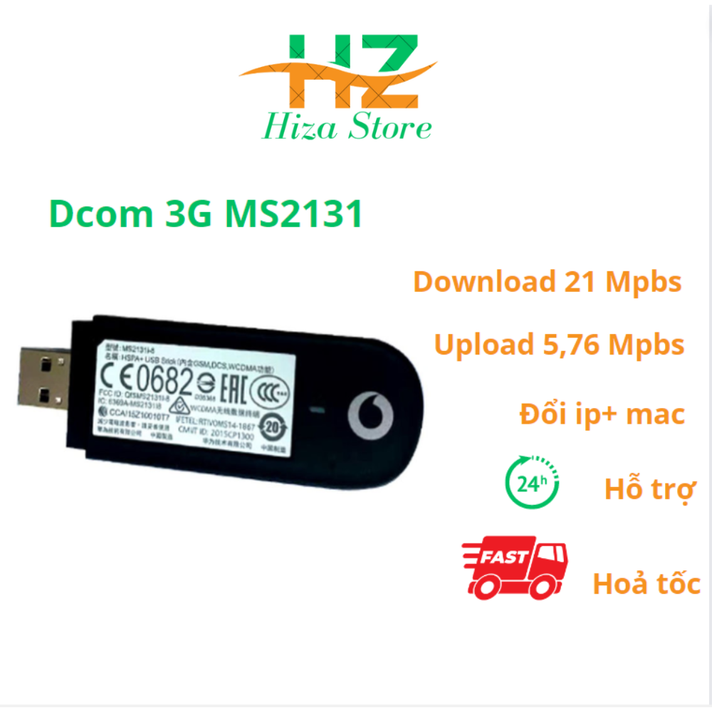 Dcom 4G huawei MS2372, Dcom 3G MS2131, đổi ip, đổi mac, hỗ trợ ipv6, usb 3G 21,6 Mbps