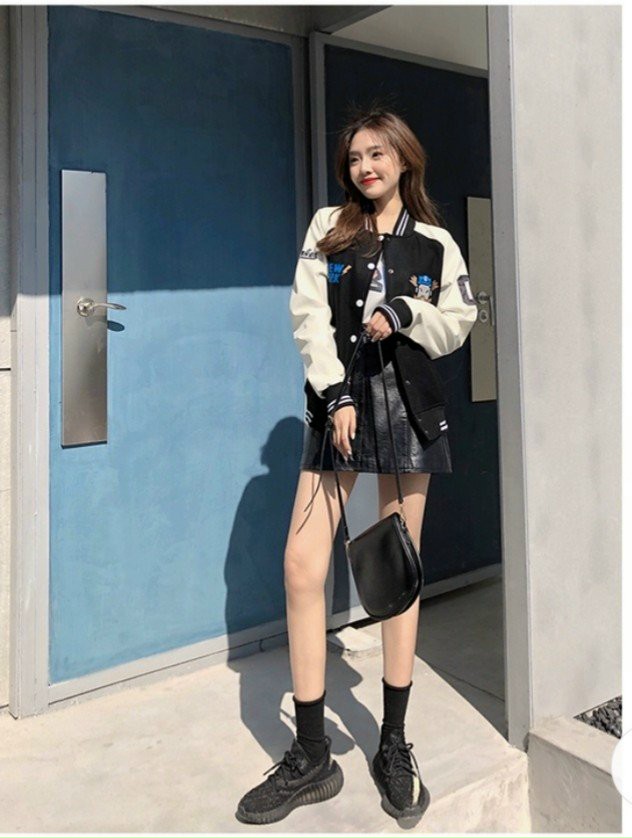 [Freeship] Áo Khoác Bomber MLB Bóng Chày New York xinh xắn siêu hot || Hany Shop