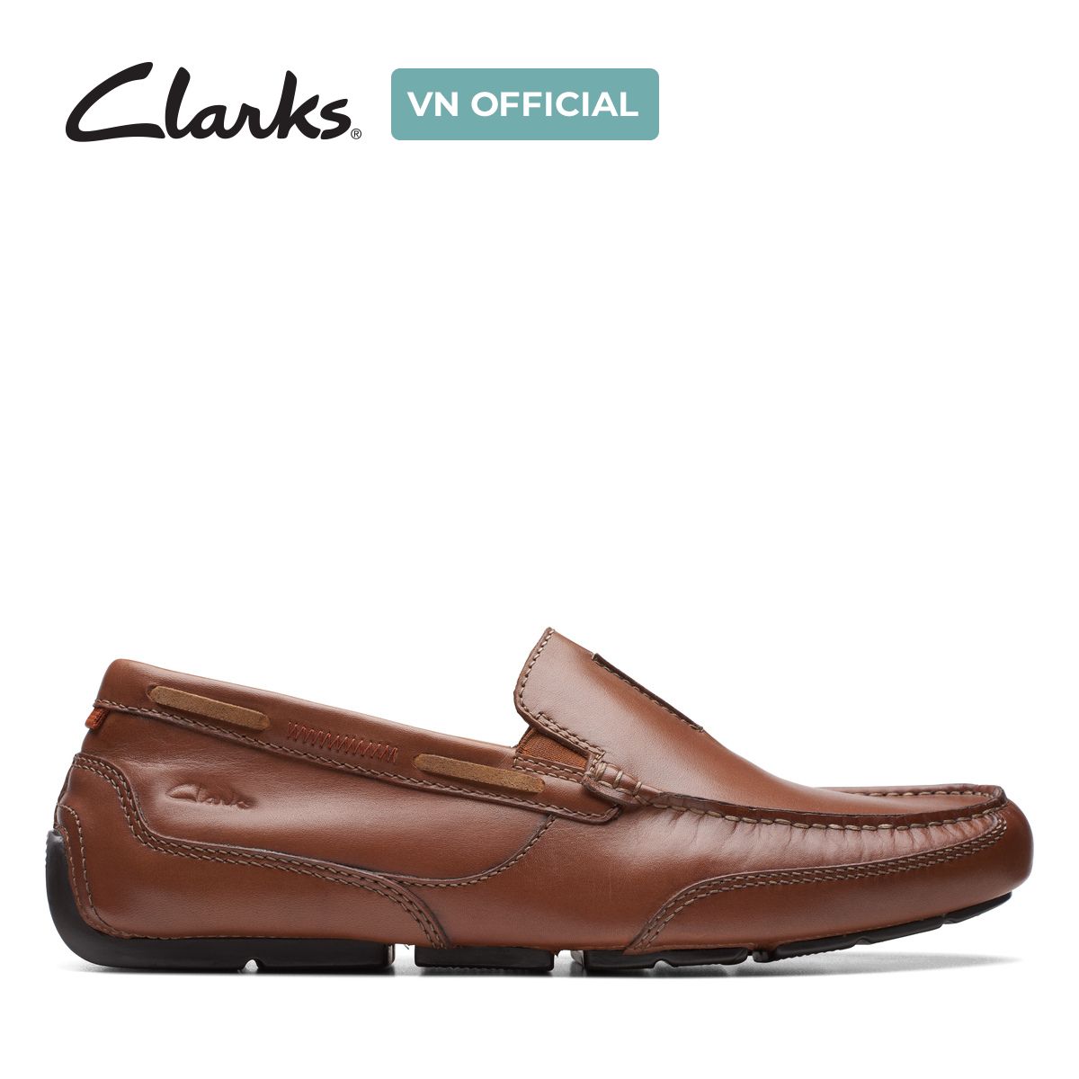 Giày Lười Da Nam Clarks - Markman Seam